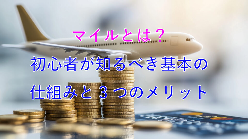 マイルとは?初心者が知るべき基本の仕組みと3つのメリット
